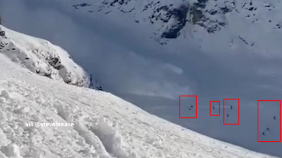Χιονοστιβάδα στην Αυστρία παρασέρνει σκιέρ στο βουνό