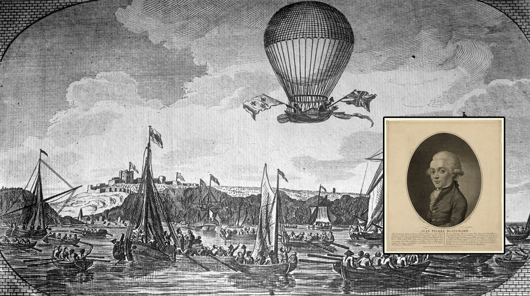 O Jean-Pierre Blanchard ήταν ο πρώτος άνθρωπος που πέταξε με αερόστατο στις ΗΠΑ