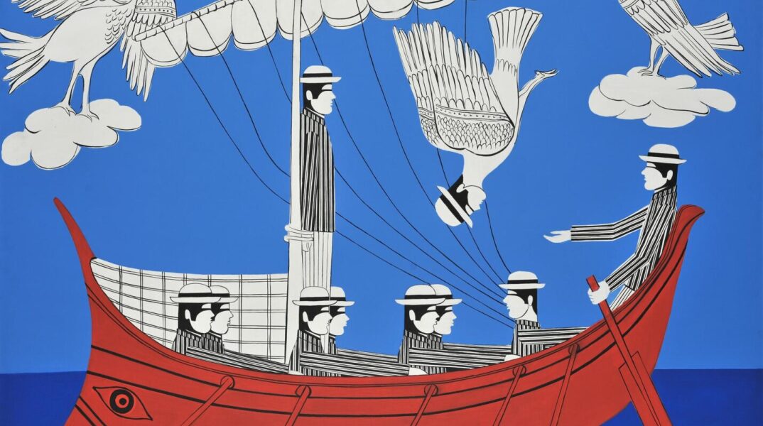 Το έργο του Γιάννη Γαΐτη "Σειρήνες - Οδυσσέας" στην έκθεση "Η ουσία του απρόσωπου"