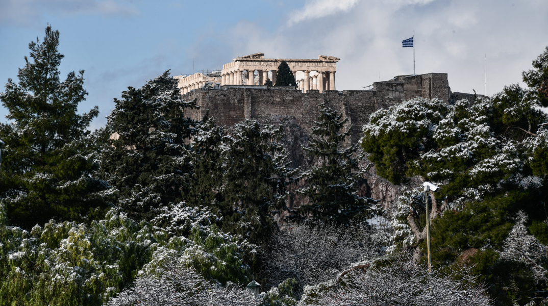 Χιονόπτωση στην Αθήνα - Κακοκαιρία «Μπάρμπαρα»