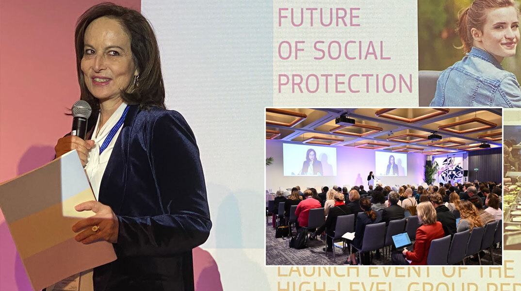 Η Άννα Διαμαντοπούλου στην παρουσίαση της έκθεσης «Το Μέλλον της Κοινωνικής Προστασίας και του Κοινωνικού Κράτους» στην ΕΕ