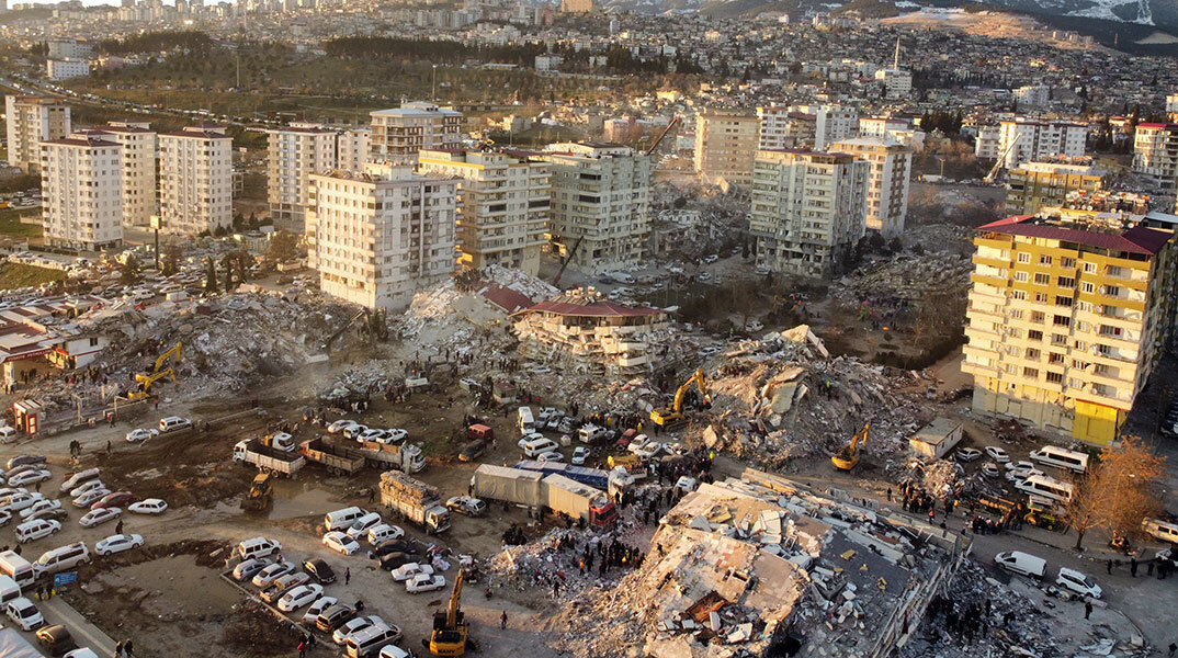 Ο σεισμός στην Τουρκία ισοπέδωσε την πόλη Καχραμανμαράς