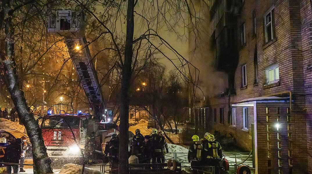 Φωτιά σε κτίριο στη Ρωσία