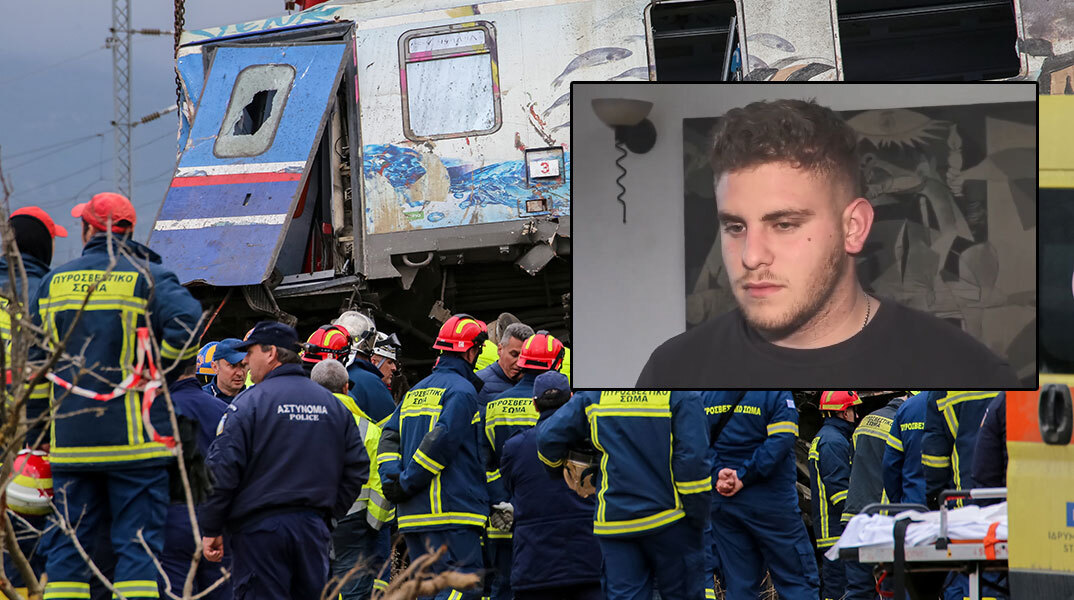 Ο 20χρονος Ανδρέας μίλησε για τη σύγκρουση τρένων στα Τέμπη