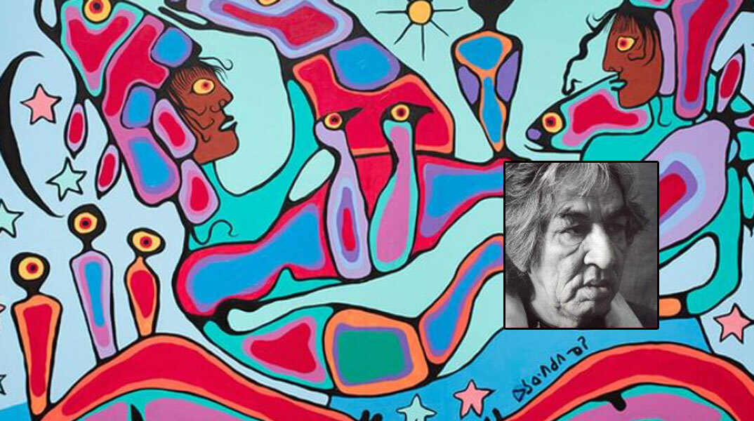 Πίνακας του Νορβάλ Μορισό, του «Πικάσο του Βορρά» - Ένθετη: Ο ζωγράφος