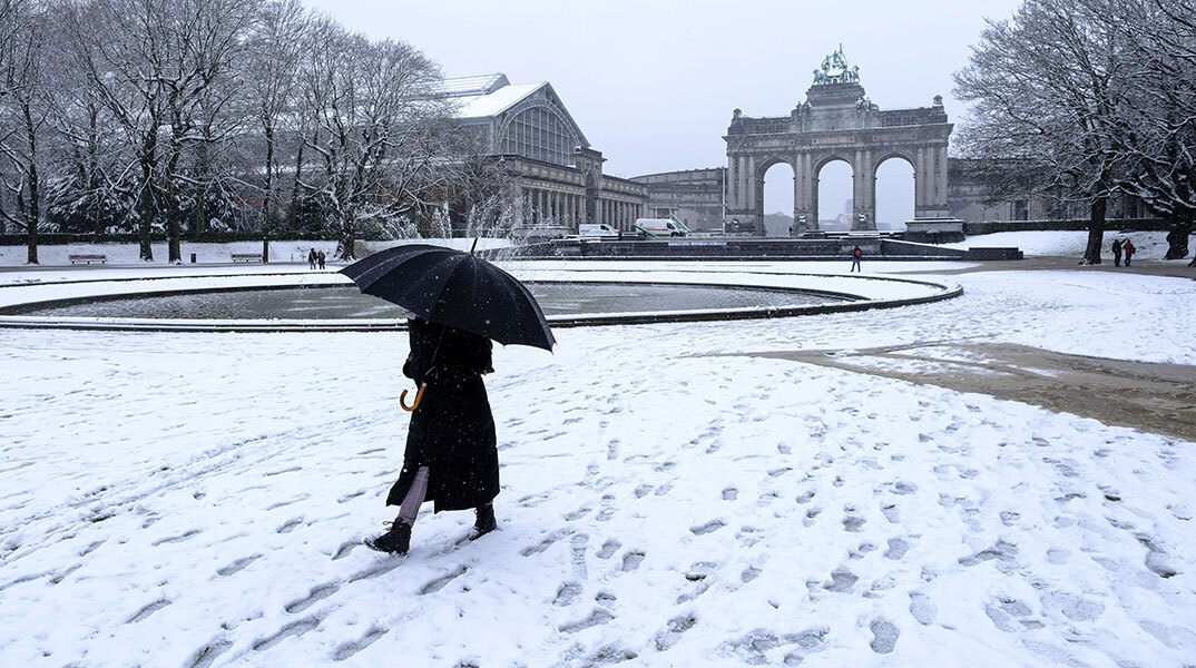 Χιόνια στις Βρυξέλλες