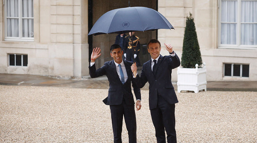 Μακρόν και Σούνακ στο Παρίσι