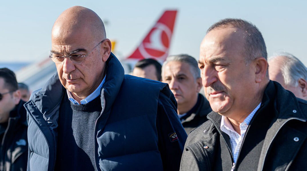 Νίκος Δένδιας και Μεβλούτ Τσαβούσογλου