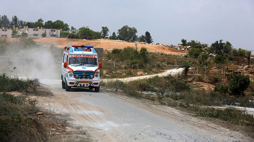 Ασθενοφόρο στην Ινδία