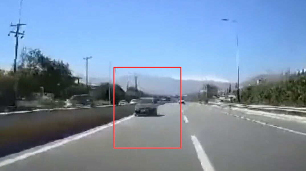 Οδηγός στην Κρήτη πηγαίνει ανάποδα στην εθνική οδό