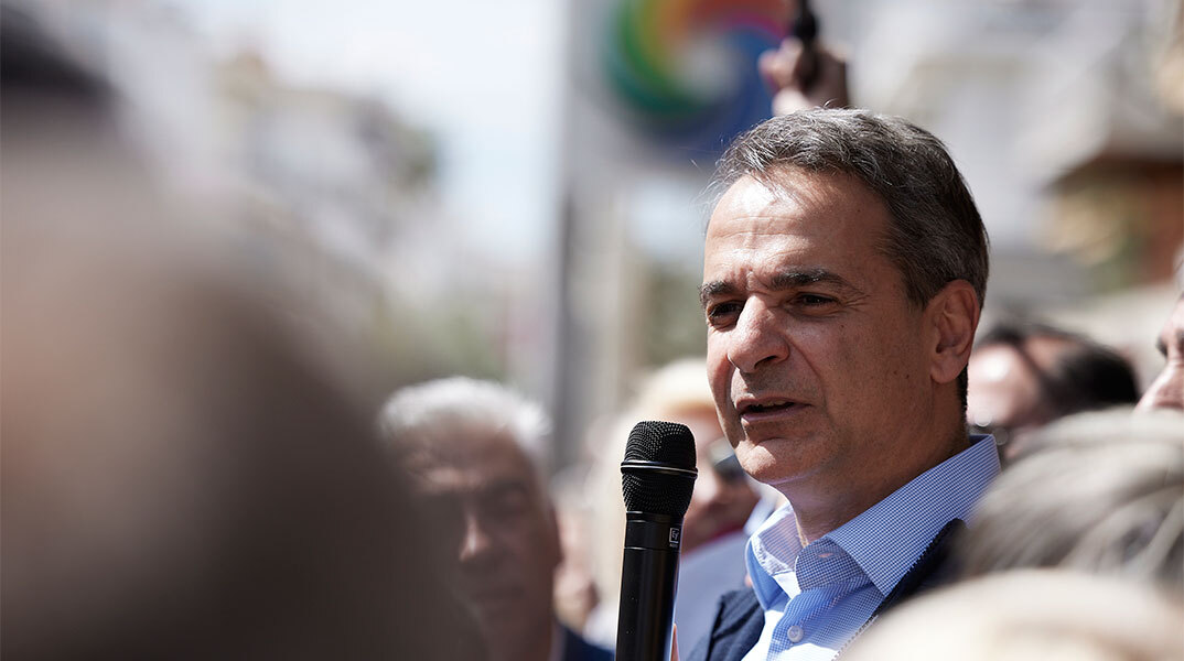 Ο Κυριάκος Μητσοτάκης στην Πετρούπολη