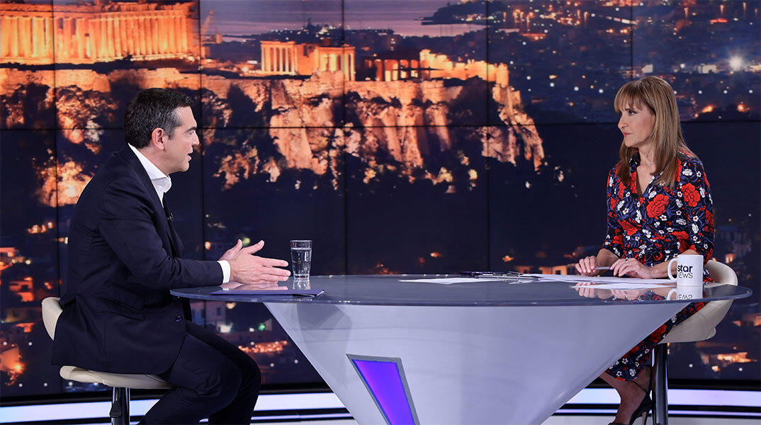 Συνέντευξη στον τηλεοπτικό σταθμό Star και την δημοσιογράφο Μάρα Ζαχαρέα παραχώρησε ο Αλέξης Τσίπρας