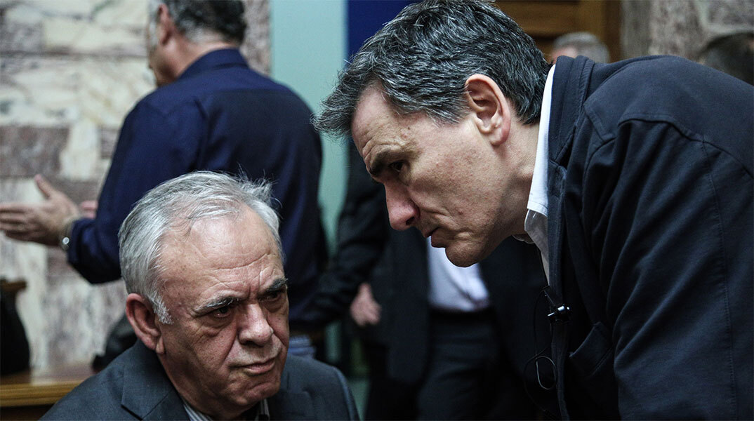 Ο Γιάννης Δραγασάκης και ο Ευκλείδης Τσακαλώτος