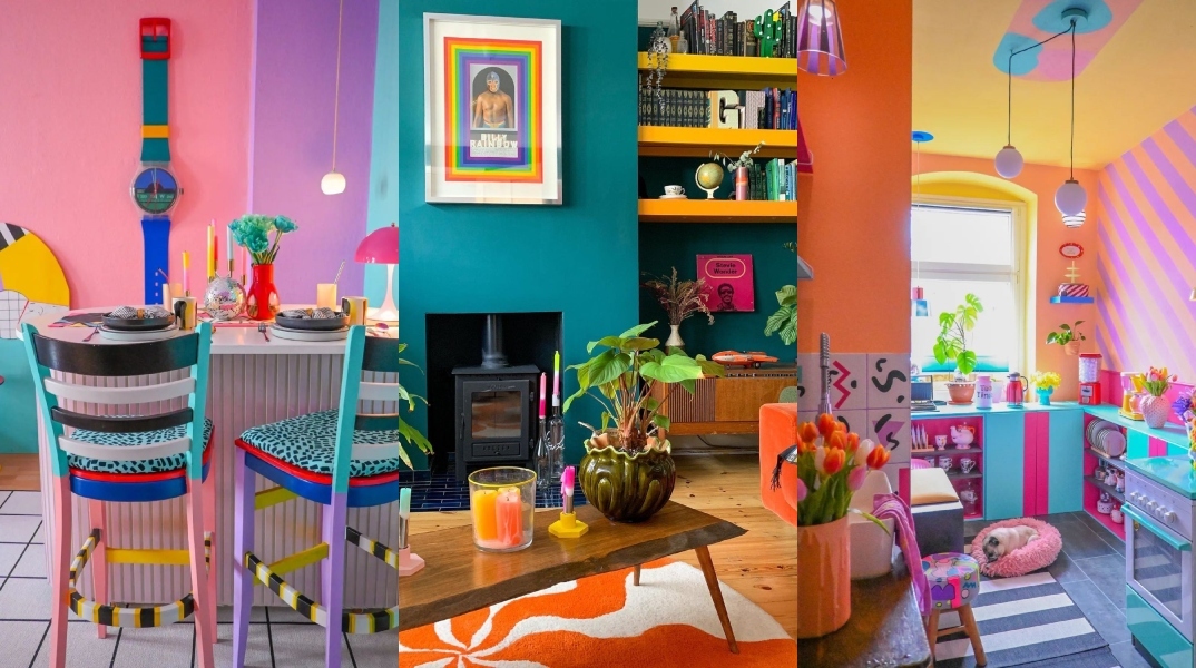 Color blocking εσωτερική διακόσμηση 