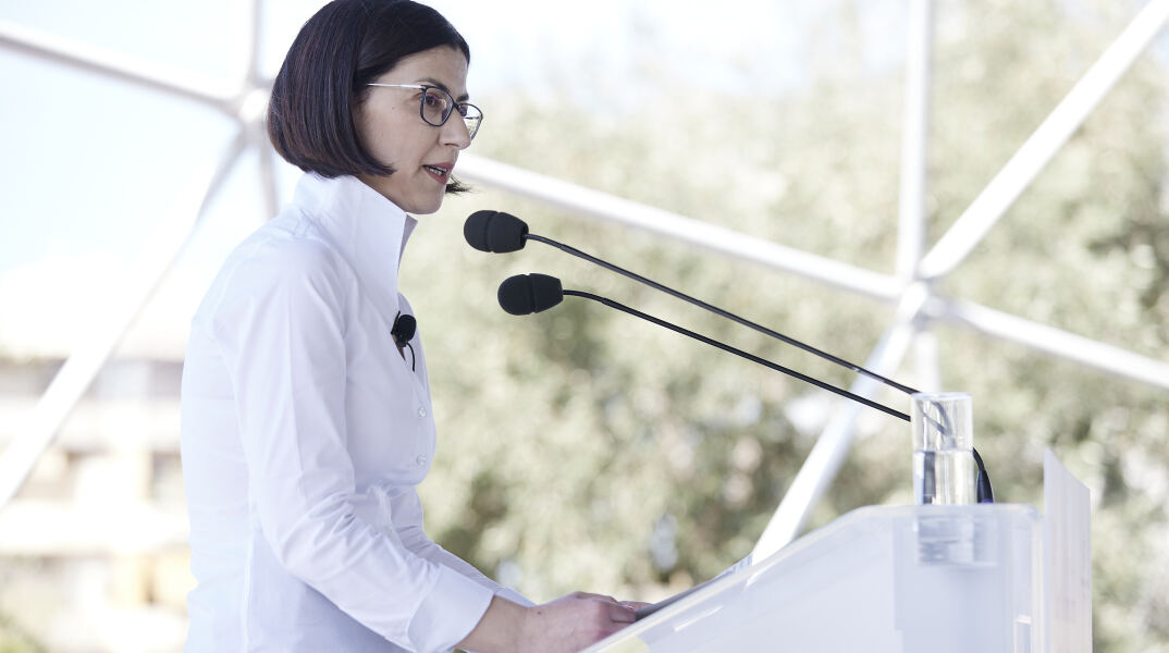 Η Ειρήνη Αγαπηδάκη  είναι η επικεφαλής του ψηφοδελτίου Επικρατείας της ΝΔ