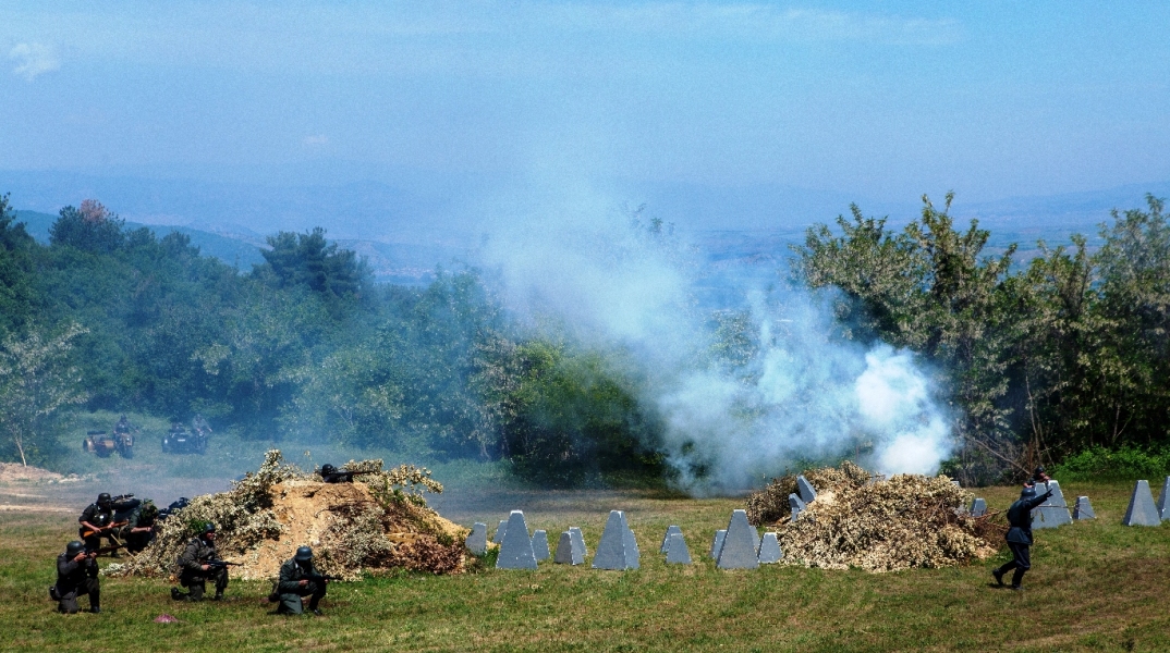 Αναπαράσταση της μάχης του οχυρού Ρούπελ