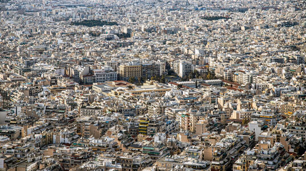 Η Αθήνα και τα κτίριά της από ψηλά