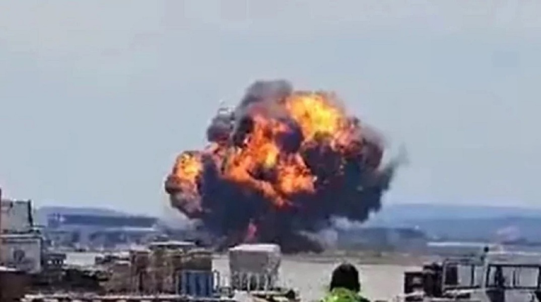 Ισπανία: Βίντεο από συντριβή μαχητικού αεροσκάφους στη Σαραγόσα 