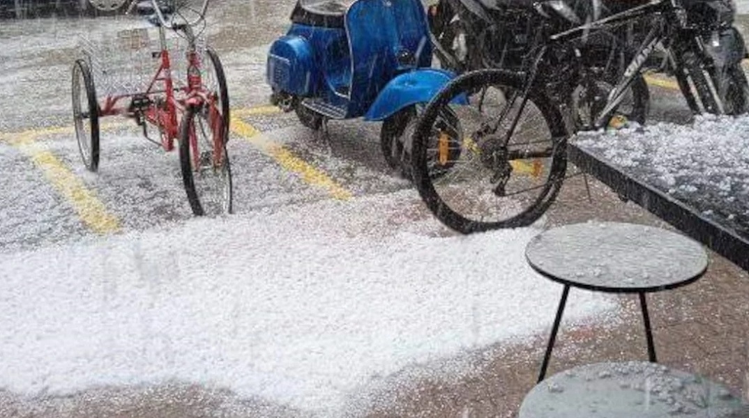 Χαλάζι στην Πτολεμαΐδα 