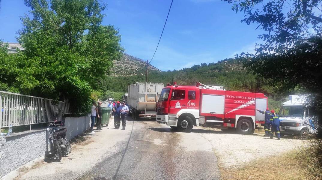 Τροχαίο δυστύχημα με απορριμματοφόρο στην Καβάλα