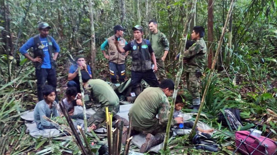 Βρέθηκαν τα 4 παιδιά που είχαν χαθεί σε ζούγκλα στην Κολομβία