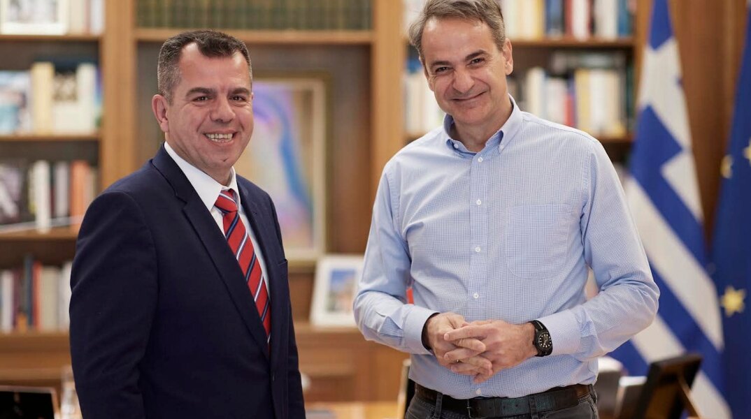 Ο Μουσταφά Κατραντζή με τον Κυριάκο Μητσοτάκη