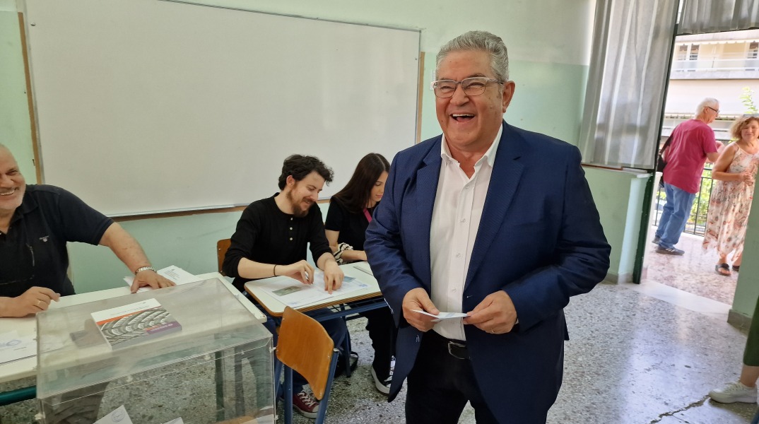 Με ένα ευτράπελο, ψήφισε ο Δημήτρης Κουτσούμπας