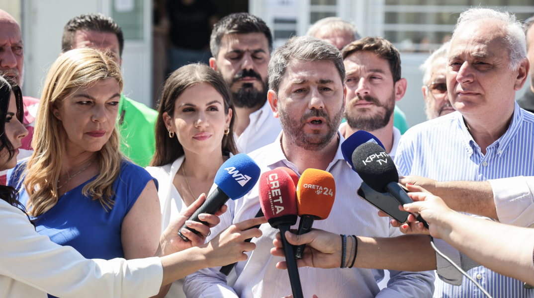 Ο Νίκος Ανδρουλάκης αφού ψήφισε