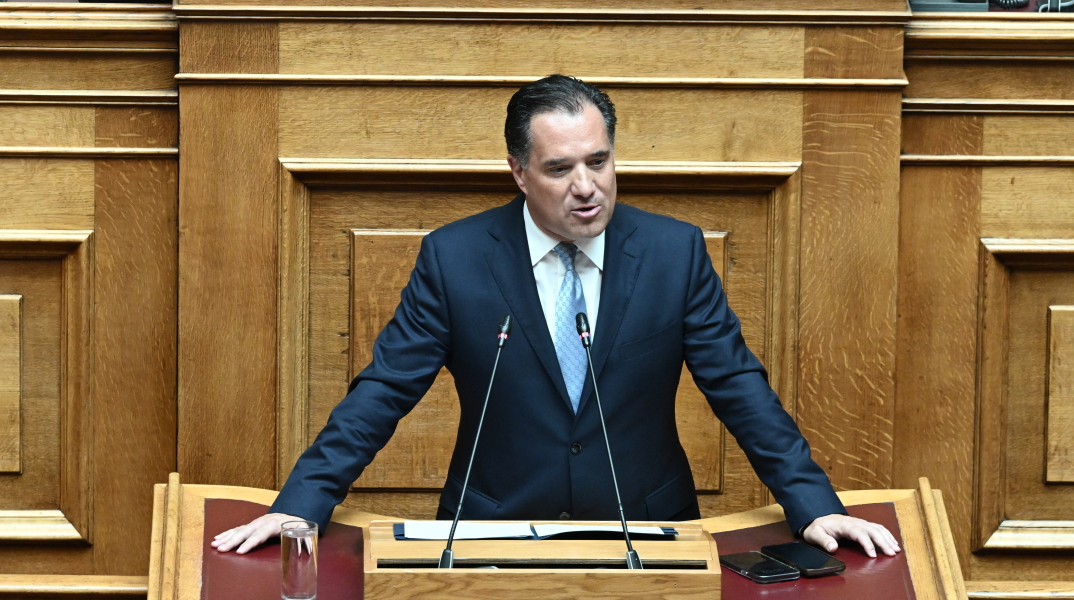Ο Άδωνις Γεωργιάδης στη Βουλή