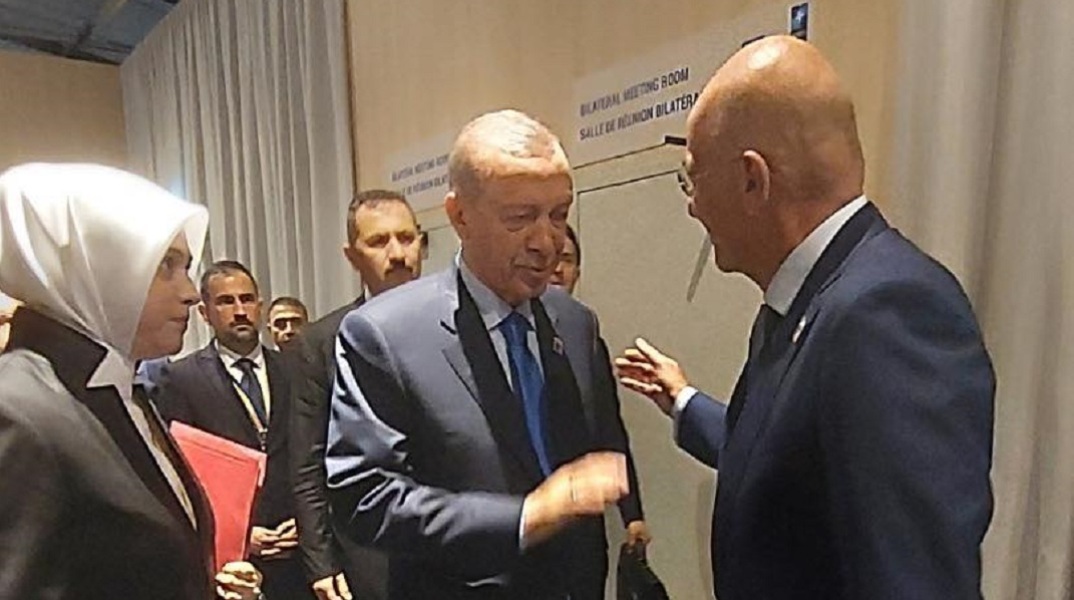 ΝΑΤΟ: Συνάντηση Δένδια - Ερντογάν στο Βίλνιους