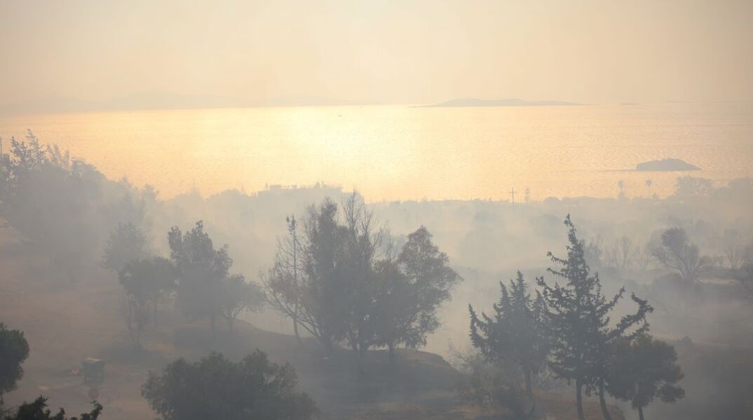 Φωτιές σε Αττική, Κορινθία και Βοιωτία: Ελπίδες για σταδιακή εξασθένηση των ανέμων