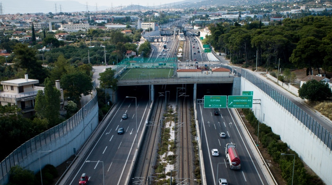 Η Αττική Οδός από ψηλά