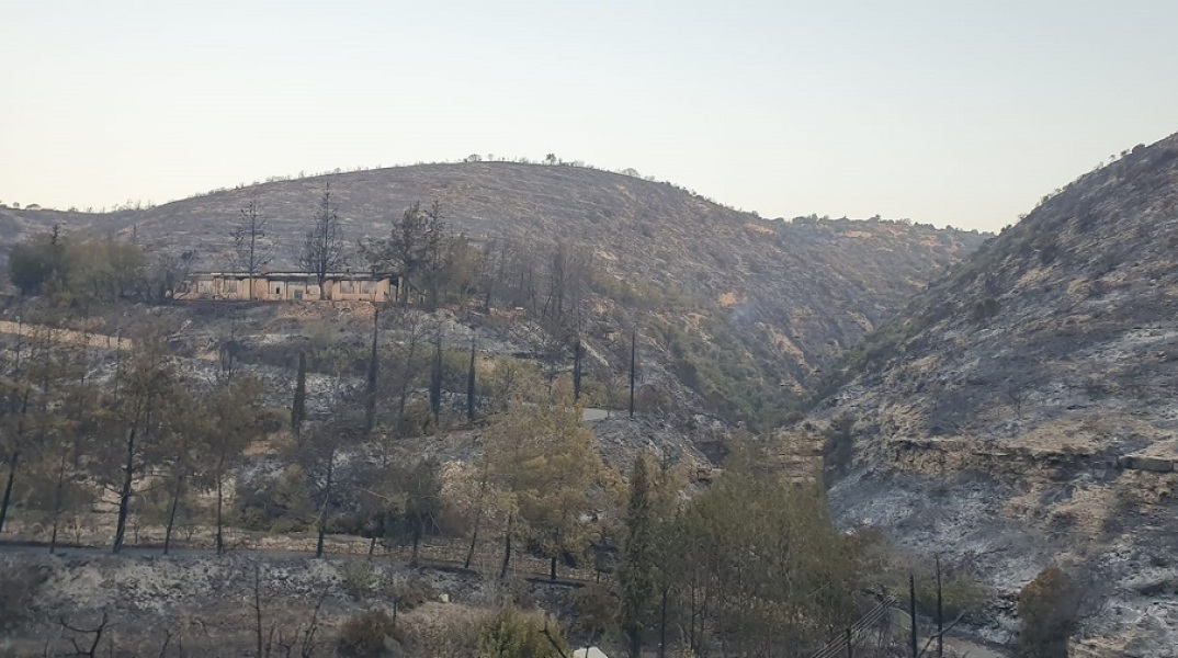 H επόμενη μέρα μετά τη μεγάλη φωτιά στην Κύπρο