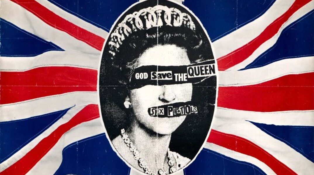 To artwork για το «God Save The Queen», ίσως το πιο διάσημο έργο του Jamie Reid