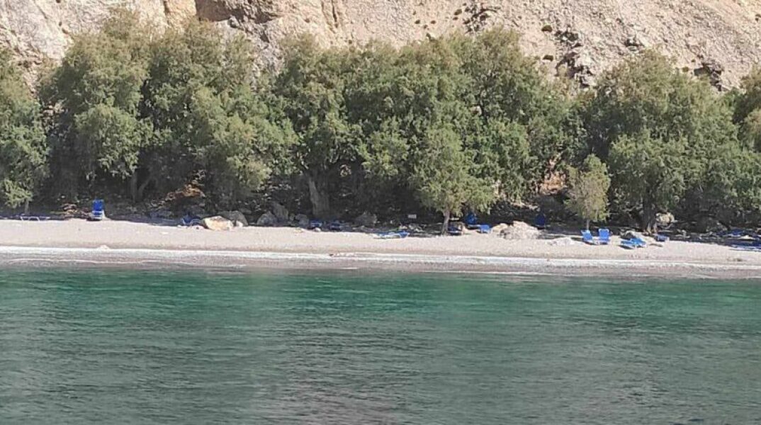 Η παραλία «Γλυκά Νερά» στα Σφακιά