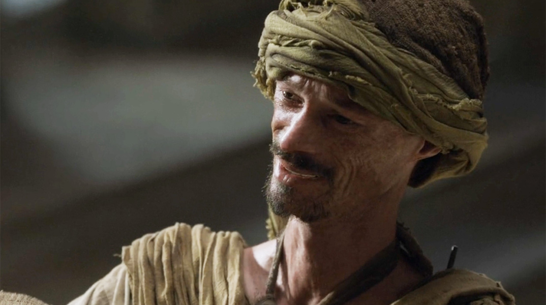 Στιγμιότυπο από τη συμμετοχή του Darren Kent στο Game of Thrones