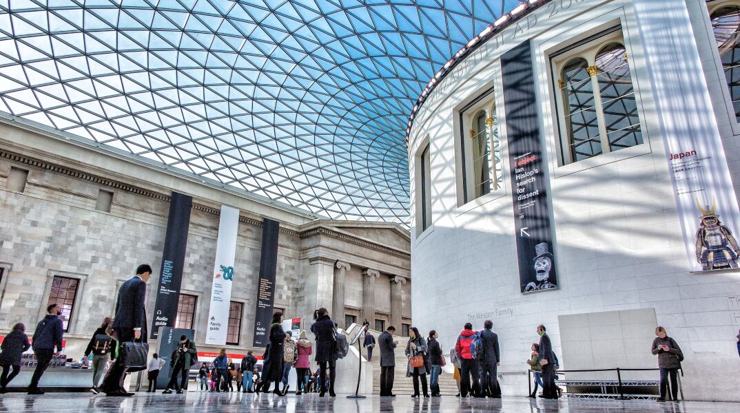To εσωτερικό του Βρετανικού Μουσείου