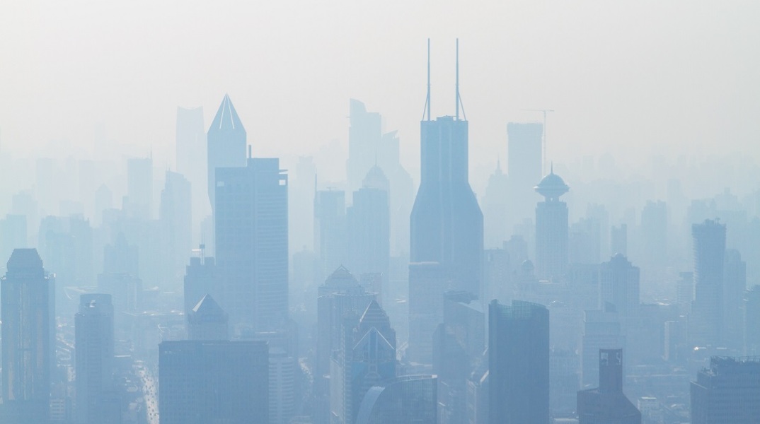 Ατμοσφαιρική ρύπανση στη Σαγκάη της Κίνας