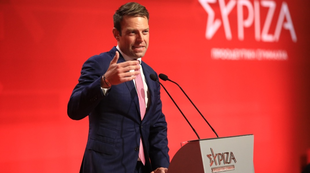 Ο Στέφανος Κασσελάκης στο συνέδριο του ΣΥΡΙΖΑ