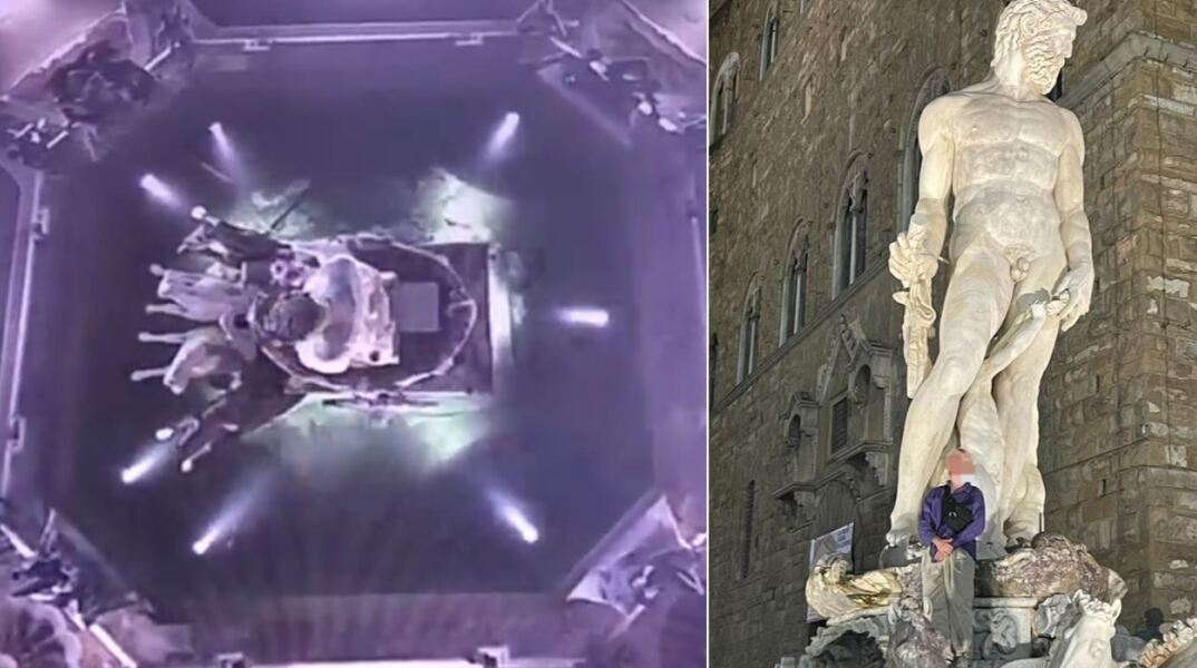 Φλωρεντία: Γερμανός τουρίστας σκαρφάλωσε στο Σιντριβάνι του Ποσειδώνα