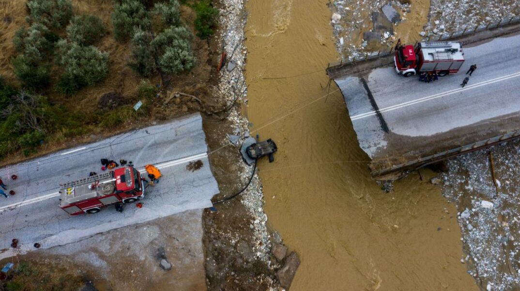 Καταστροφές στη Μαγνησία από την κακοκαιρία Daniel