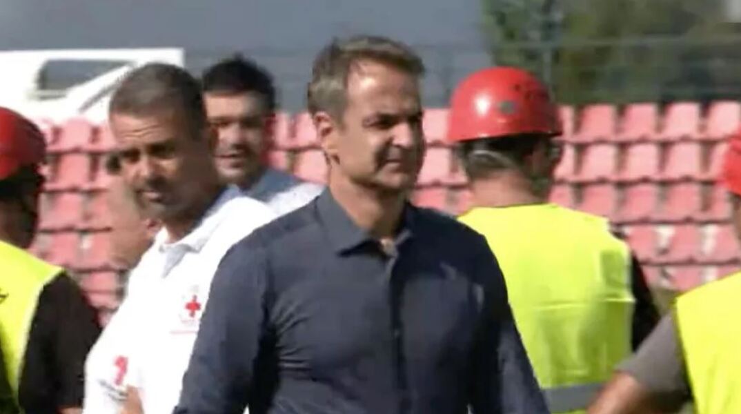 Στην Καρδίτσα ο Κυριάκος Μητσοτάκης