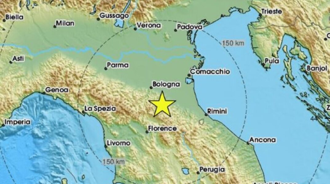 Σεισμός 4,8 Ρίχτερ στη Βόρεια Ιταλία