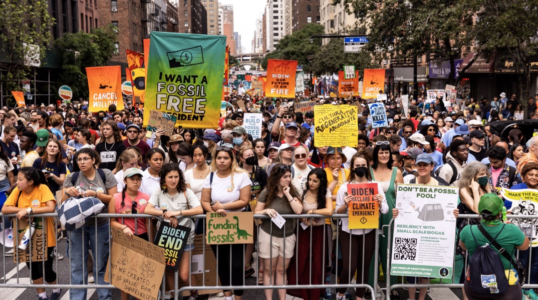 Διαδήλωση για την κλιματική αλλαγή στη Νέα Υόρκη
