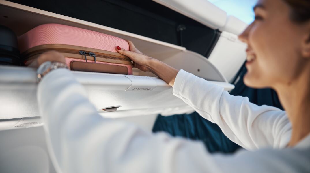 Xειραποσκευή σε αεροπλάνο