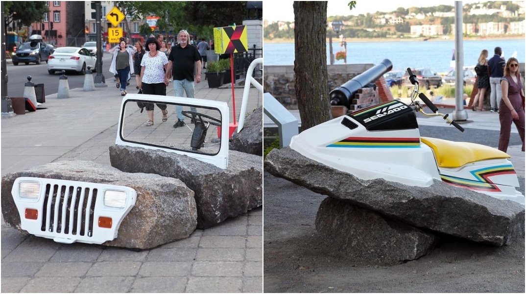 Καλλιτέχνης στον Καναδά παρουσιάζει σε δημόσια θέα πρωτότυπα γλυπτά από γρανίτη