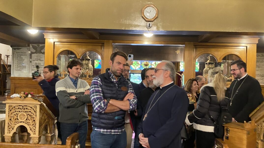 Ο Στέφανος Κασσελάκης στον Άγιο Δημήτριο Αστόριας