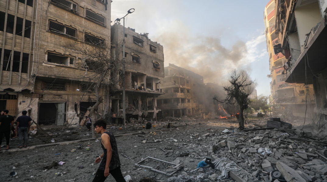 Καταστροφές στην πόλη της Γάζας