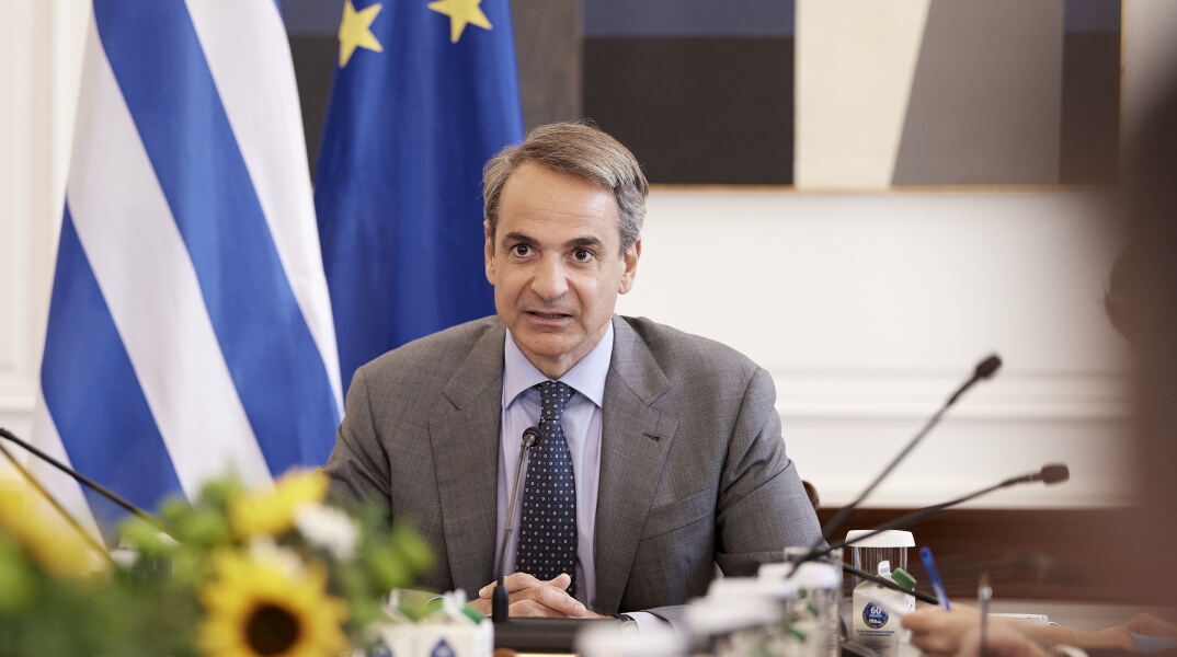 Ο Κυριάκος Μητσοτάκης στο υπουργικό συμβούλιο