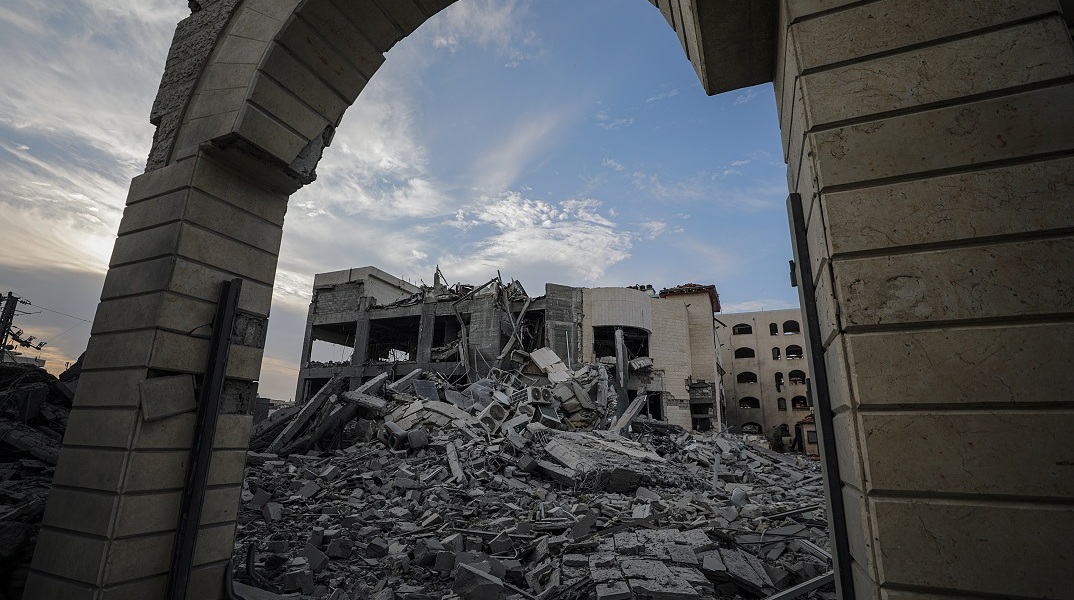 Κατεστραμμένο κτίριο στη Γάζα